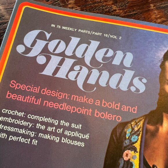 Golden Hands Magazine Set Vol 2 Parts 16 22 23 Crochet Dressmaking Needlepoint P - Picture 2 of 16